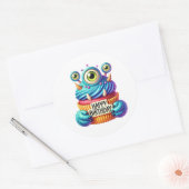 Autocollants d'anniversaire Cupcake (Enveloppe)