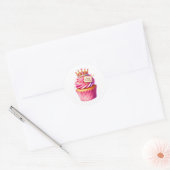 Autocollants d'anniversaire Cupcake (Enveloppe)