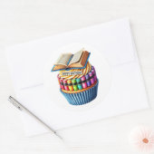 Autocollants d'anniversaire Cupcake (Enveloppe)