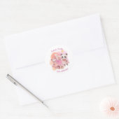 Autocollants d'anniversaire d'animaux pastel migno (Enveloppe)