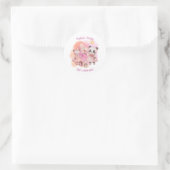 Autocollants d'anniversaire d'animaux pastel migno (Sac)