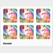 autocollants d'anniversaire de la terre-bonbons (Feuille)