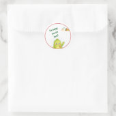 Autocollants d'anniversaire de monstre vert mignon (Sac)