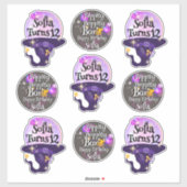 Autocollants d'anniversaire Halloween  (Feuille)