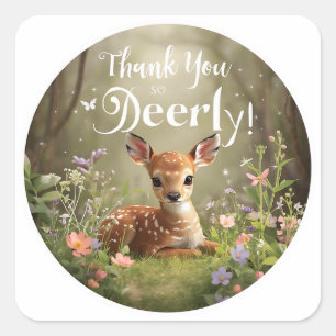 Autocollants d'anniversaire Little Spotted Deer Wo