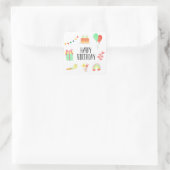 Autocollants d'anniversaire ou scellés d'enveloppe (Sac)