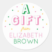 Autocollants d'anniversaire pour filles personnali (Devant)