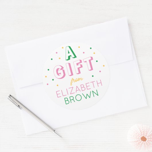 Autocollants d'anniversaire pour filles personnali (Enveloppe)