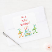 Autocollants d'anniversaire pour la journée de Pi (Enveloppe)