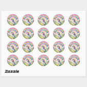 Autocollants d'Anniversaire Whimsical (Feuille)
