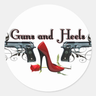 Autocollants d'armes à feu et de talons