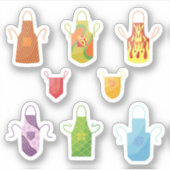 Autocollants d'arpron (Devant)