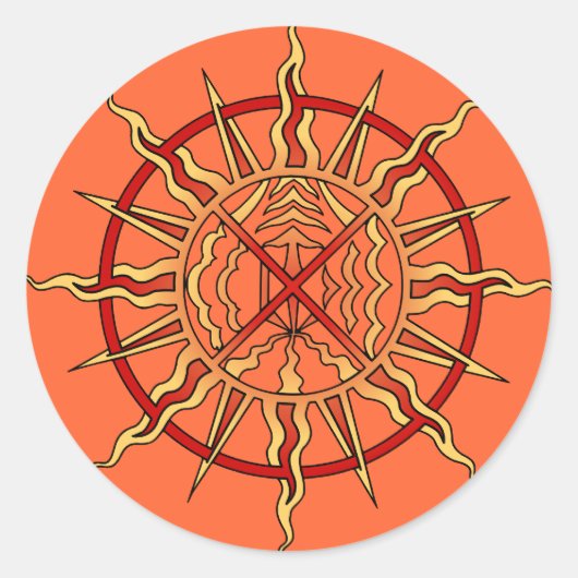 Autocollants d'art autochtones Cadeaux de vie des  (Devant)