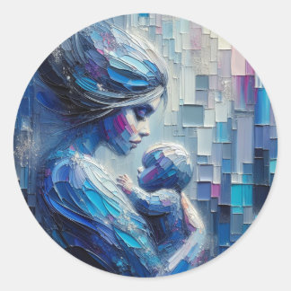 Autocollants d'art pour mère et enfant de confianc