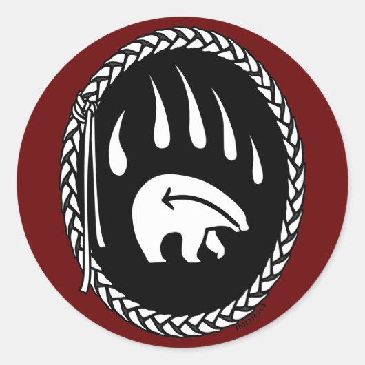 Autocollants d'art pour ours tribaux Premières nat (Devant)