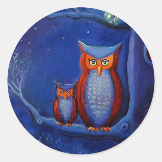 Autocollants d'art "The Forest At Night" (Devant)