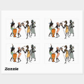 Autocollants d'art tribal africain (Feuille)