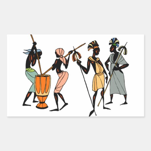 Autocollants d'art tribal africain (Devant)