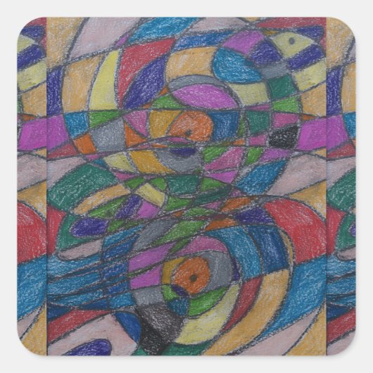 AUTOCOLLANTS D'ARTISTE DE PAULA REILLY. (Devant)