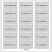 Autocollants de 4 pouces de large - 18 feuilles d' (Feuille)