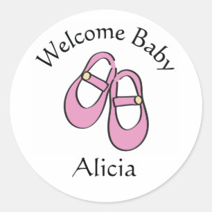 Autocollants de baby shower de Mary Janes