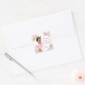 Autocollants de Baby shower de Princesse Ethnique (Enveloppe)