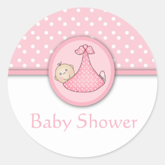 Autocollants de Baby shower personnalisables (Devant)