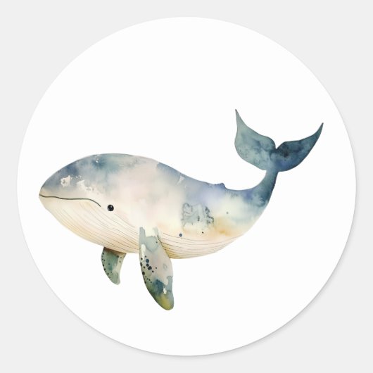 Autocollants de baleine mignons (Devant)