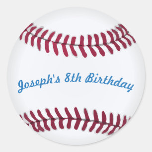 Autocollants de base-ball avec des mots faits sur