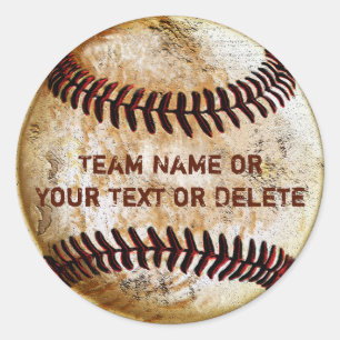 Autocollants de baseball personnalisés avec VOTRE 