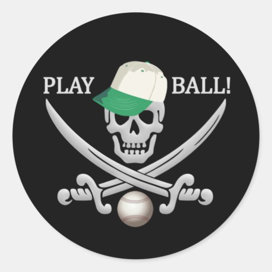 Autocollants de baseball Pirate (Devant)