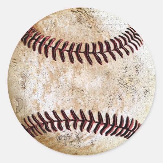 Autocollants de baseball vintage pour écriture man (Devant)