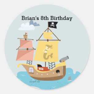 Autocollants de bateau pirate