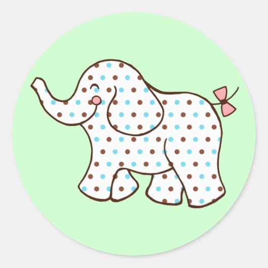 Autocollants de bébé éléphant (Devant)