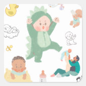 Autocollants de bébé garçon mignons – Autocollants (Devant)