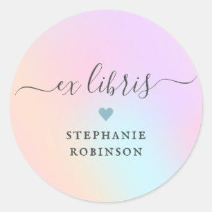 Autocollants de bibliothèque Girly ex libris livre