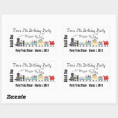 Autocollants de billet de train pour la fête d'ann (Feuille)