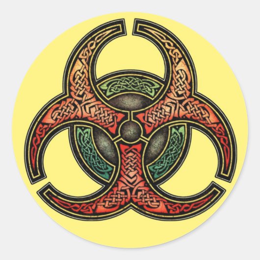 Autocollants de Biohazard de Knotwork (Devant)