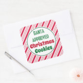 Autocollants de biscuits de Noël approuvés par le (Enveloppe)