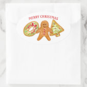 Autocollants de biscuits de Noël joyeux (Sac)