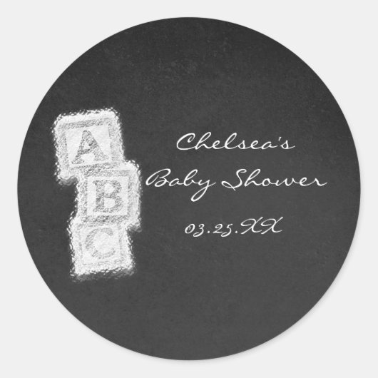 Autocollants de blocs de craie de tableau pour Bab (Devant)