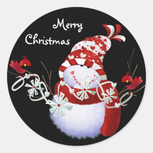 Autocollants de bonhommes de neige de Joyeux Noël