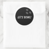 Autocollants de boules de boules ronds noirs avec  (Sac)
