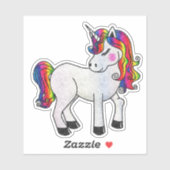 Autocollants de bouteille d'eau Unicorn Stickers (Feuille)