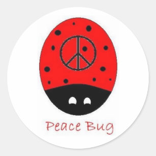 autocollants de bug de paix