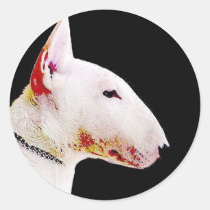 Autocollants de bull-terrier