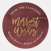 Autocollants de burgundy et de faux foil pour cade (Devant)