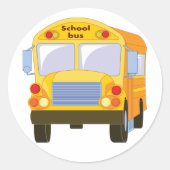 Autocollants de bus scolaire jaune (Devant)