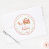 Autocollants de cadeau d'anniversaire de chariot (Enveloppe)