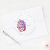 Autocollants de cadeau de gâteau d'anniversaire (Enveloppe)